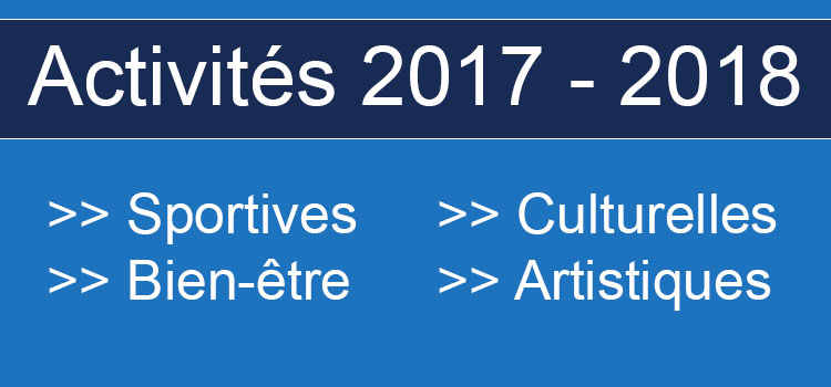 Activités 2017-2018